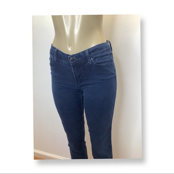 Elle Dark Blue Denim Straight Leg Jeans Preowned - Picture 3 of 8